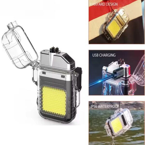 فندک پلاسمایی چراغ دار مدل COB Light